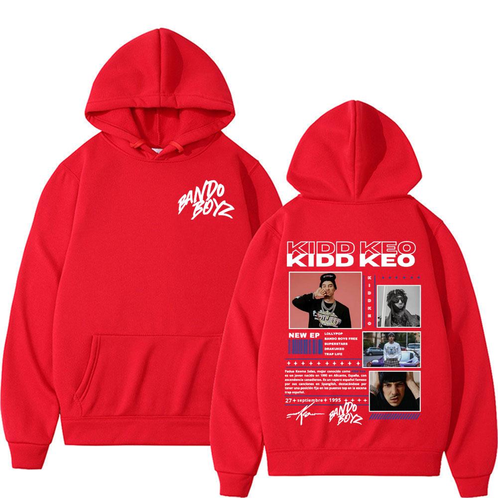 Rapper Kidd Keo Bando Boyz Tour Merch Sweatshirt Herren Damen Harajuku Hip Hop Punk Street Hoodies Lässiger Komfort Übergroßer Hoody