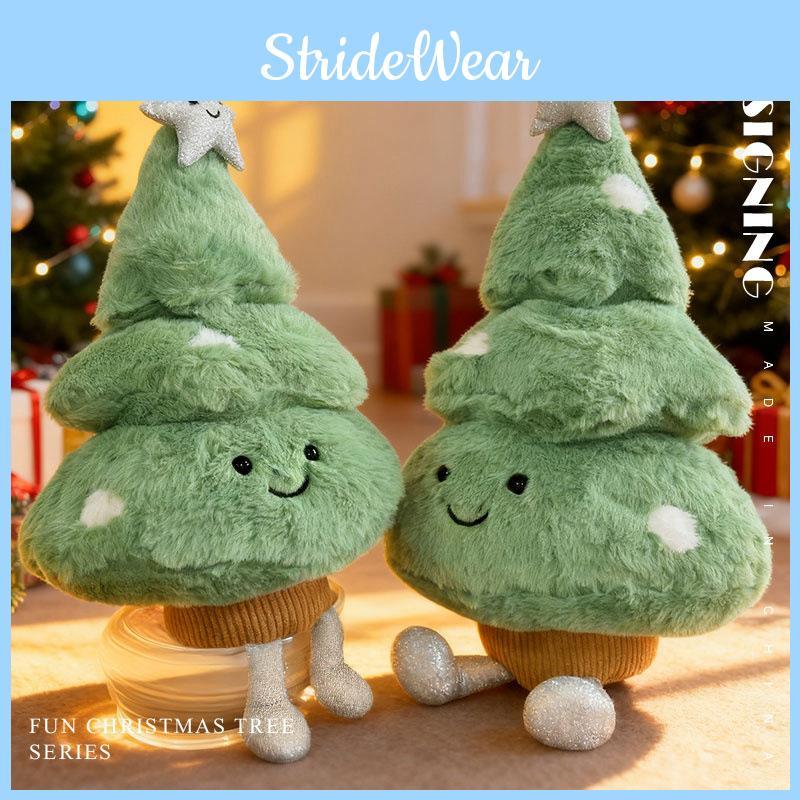 Festive Christmas Tree Stuffed Toy With Short Plush For Kids Bedroom Decor