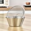 2 Pcs Mini Colander & Food Strainer, 304 Stainless Steel Small Mixing Colanders Bowl, 5.51 x 2.36 Inches
