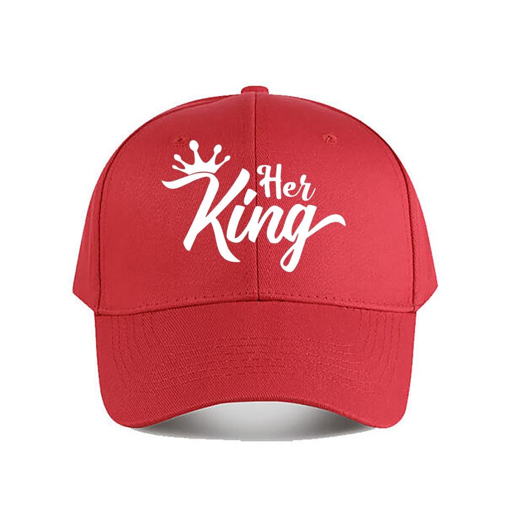 Her King Crown Vinyl Sticker Car Decor Baseball Cap Fashion Unisex Sunhat Womens Outdoor Sports Snapback Cap