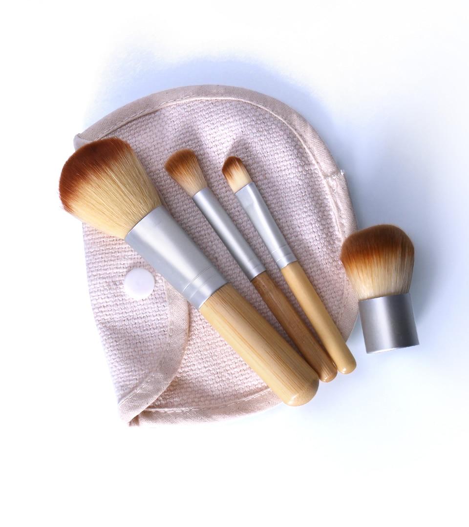 4PCS Бамбуковая кисть Основа Кисть Для макияжа Кисти для макияжа Косметические кисти для лица