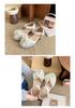 Girls' High-Heeled Closed-Toe Crystal Sandals with Soft Soles - Summer New Princess Leather Shoes.