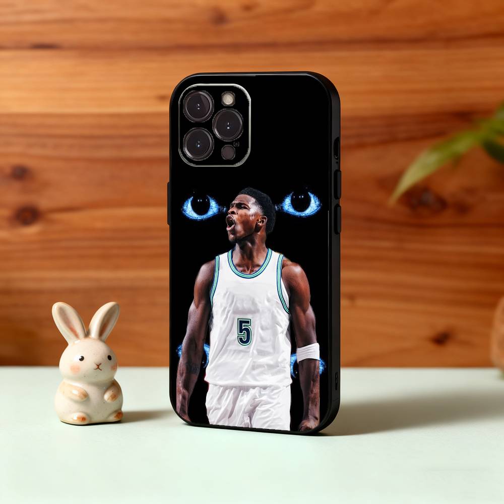 A-Anthony E-Edwards Phone Case For iPhone17,16,15,14,13,12,Plus,Pro Max, 5G Others Soft Black Cover