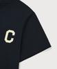 COVERNAT WOMAN Crop Cool Cotton C-Logo T-Shirt Navy