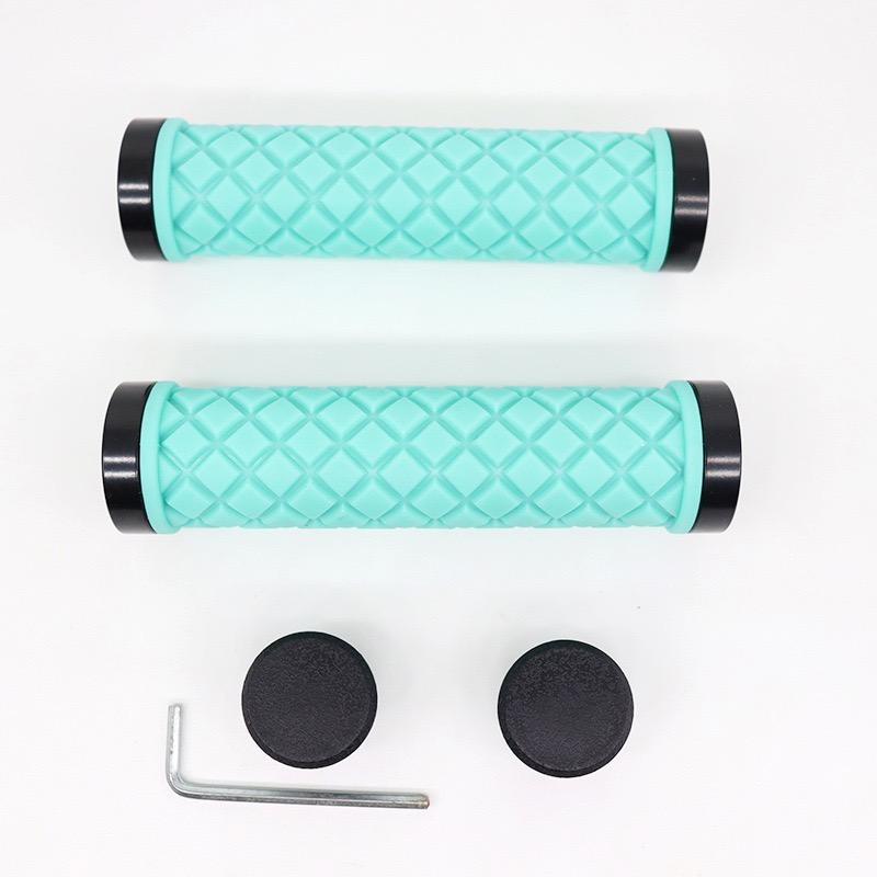 ROHS Standard Ergonomic Design Unilateral Locking TPR Rubber Anti-Slip Lightweight Bike Handlebar Grips 130mm Bicycle Parts