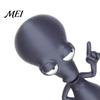 Funny Alien Decor 3D Printed Ornament, Figurine, Collectible Big Head Stable Base Statue for Desk Shelf Decor, Lovers Gift Unique Friends