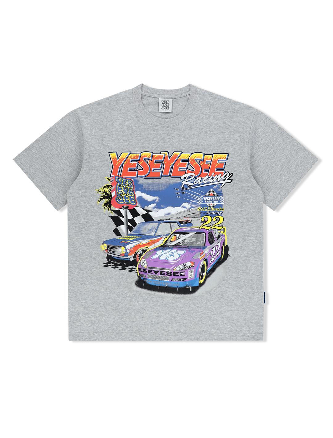 Yes Ic Racing Tee Grey Grey/M
