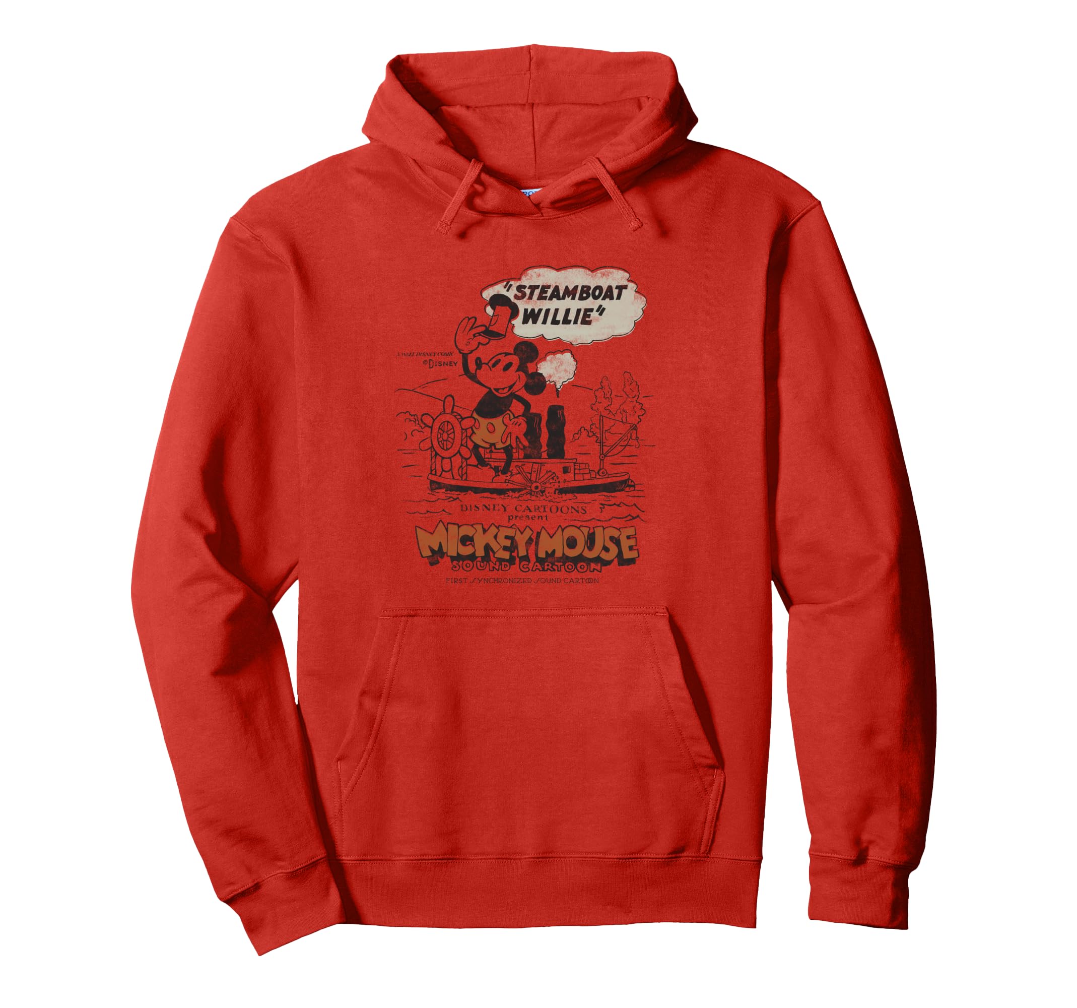 Disney 100 Mickey Mouse Steamboat Willie Sound Cartoon D100 Hoodie