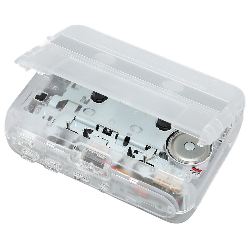 TON007B Bluetooth Cassette Player with Headphone Auto Reverse Function Stereo Cassette PlayerWhite
