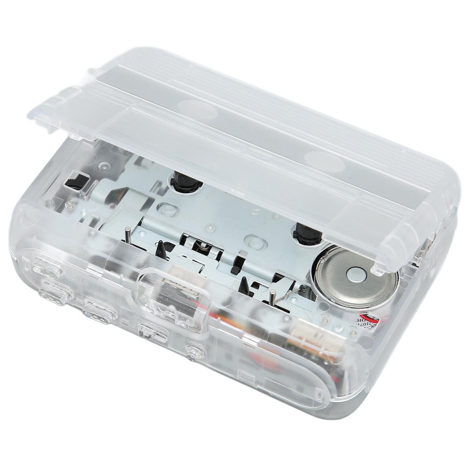 

TON007B Bluetooth Кассетный плеер с наушниками Функция автореверса Стерео кассетный плеер белый