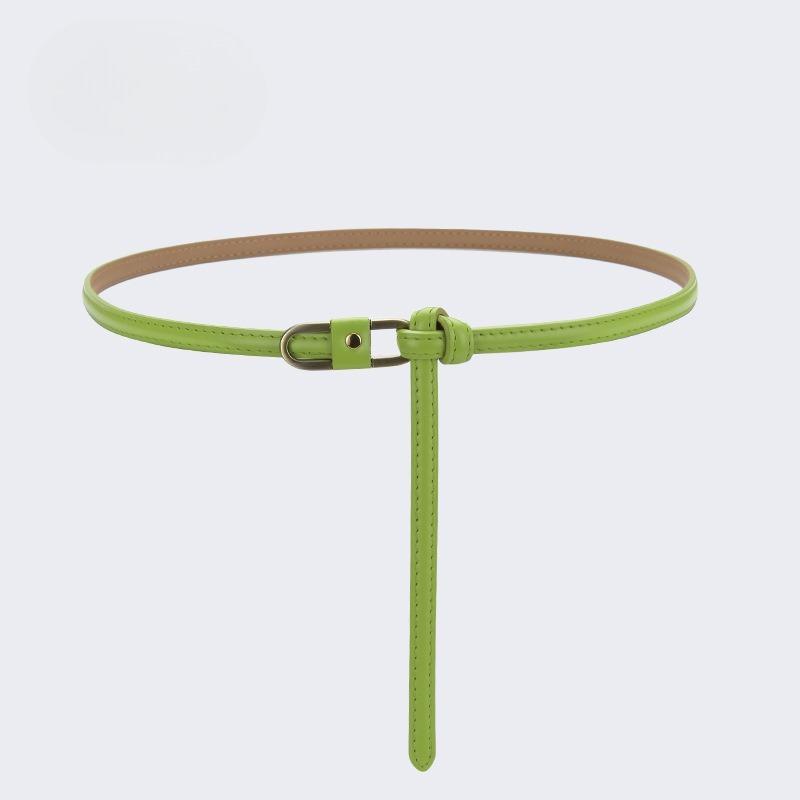 

Тонкий ремень, декоративное пальто-свитер из ветеринарной кожи, универсальная юбка для костюма, модный стиль инс, черный маленький ремень в тренде 105cm