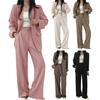 Business Casual Outfits für Damen Cropped Blazerjacken Weitbeinige Hosen