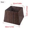 Functional Wicker Christmas Tree Skirt Festival Christmas Tree Stand Skirt Durable Tree Cover for Seasonal Decorations