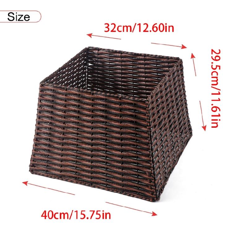 Functional Wicker Christmas Tree Skirt Festival Christmas Tree Stand Skirt Durable Tree Cover for Seasonal Decorations
