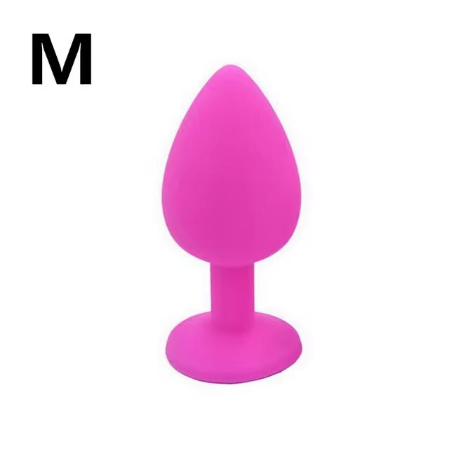 S/M/L 100%Silicone Butt Plug Anal Plugs Unisex Sex Stopper 3 Different Size Adult Toys for Men/Women Anal Trainer For Couples SM