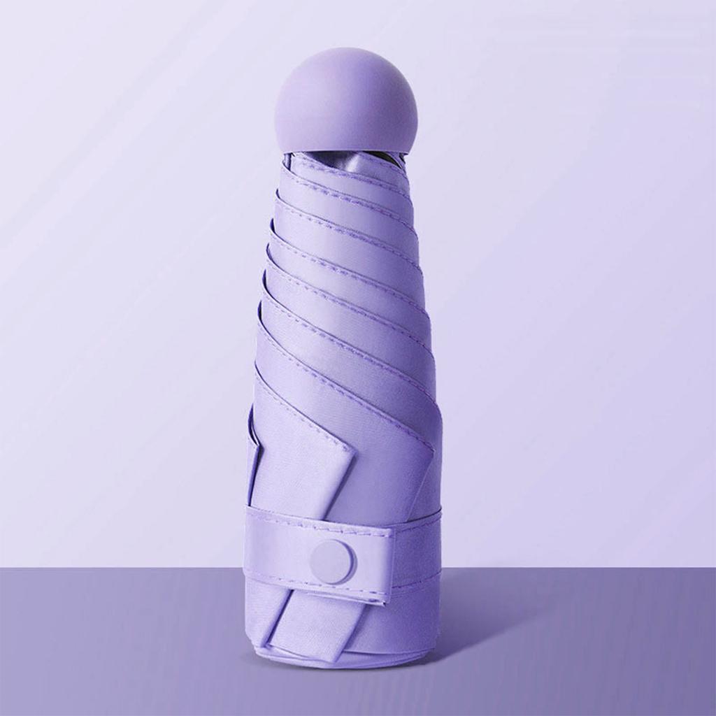Portable Capsule Umbrella UV Protection Sunshade Folding Travel Umbrella Lightweight Compact Design
