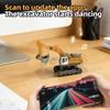 Mini RC Excavator, 1 64 Scale 2.4GHz Mini Remote Control Alloy Construction Vehicle, App Controlled Excavator Model