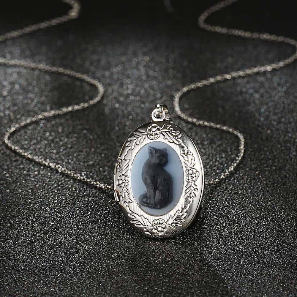 Collana Ciondolo Gatto Per Donna Con Charm Animale in Lega in Stile Vintage Per Regalo