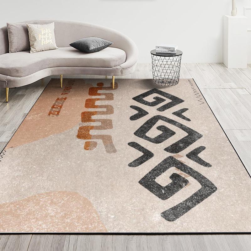 Nordic Modern Minimalist Style Large Carpet Anti-slip Wear-resistant Soft Mat for Living Room and Bedroom Rug Classic Beauty