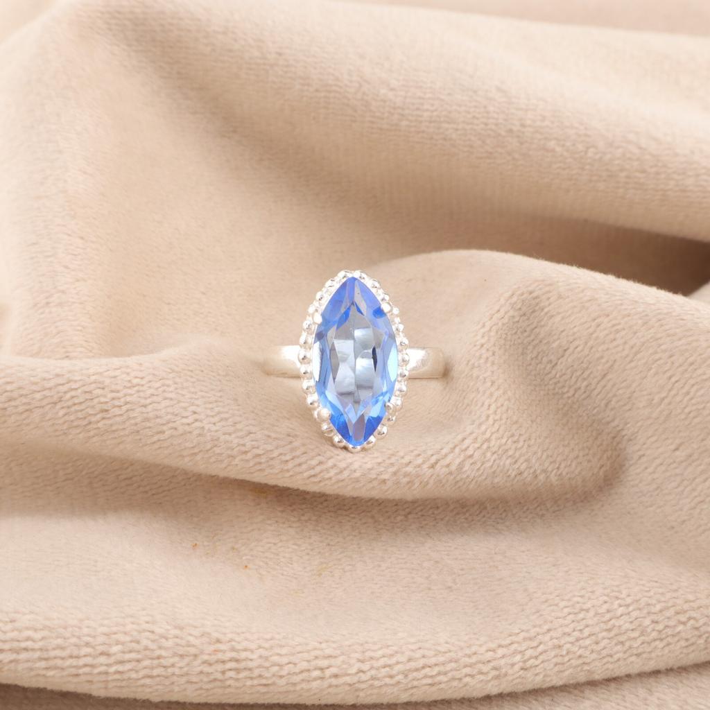 Tanzanite Gemstone 925 Sterling Silver Jewelry Handmade Ring Gift For Birthday RR-64-11