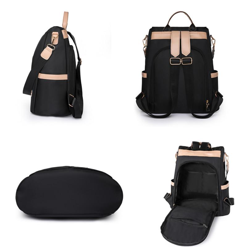 Women's Travel Backpack Casual Waterproof Nyl Shoulder Bags Female Large Capacity Handbags Rucksack Fashi Purse School Pack