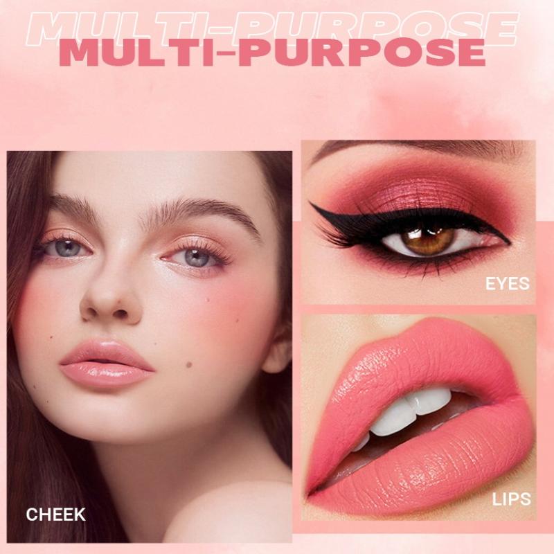 Dimshow Velvet Skin Sense Buze și Obraji Cu Cap Mare de Burete Dublă Utilizare Hidratant și Hidratant Blush Ușor de Colorat