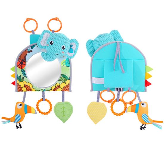 Kjøp Convenient Snail Rattle Unisex Baby Mirror Plush Toy Pendant Car