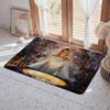 Actress J Jodie Comer Floor Mat Eco  Flannel Doormat Non Slip Odorless Indoor Floor Rug Soft Short Plush Home Mat