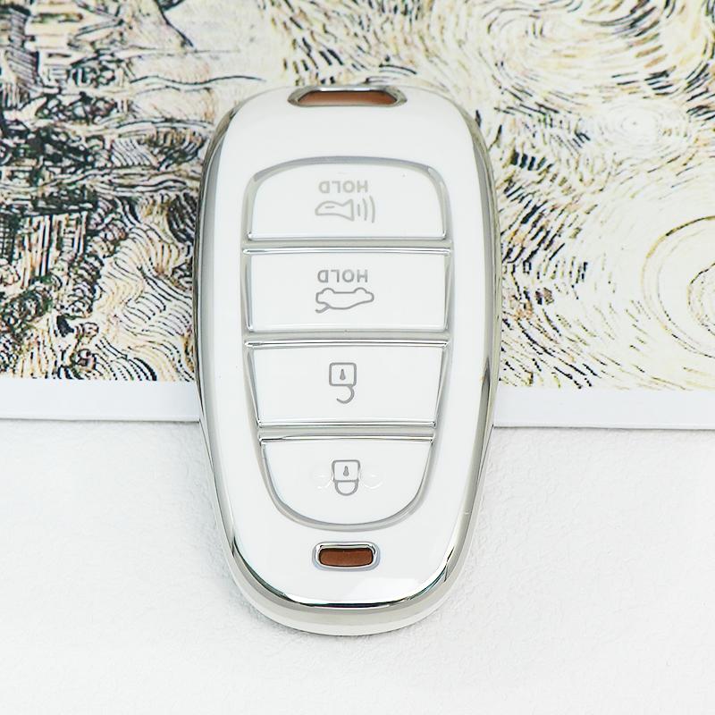 4 5 6 7 8 Buttons TPU Remote Key Shell Fob Case Cover for Hyundai 2020-2021 Sonata Nexo DN8 Santa Fe TM Tucson NX4 Staria Ioniq