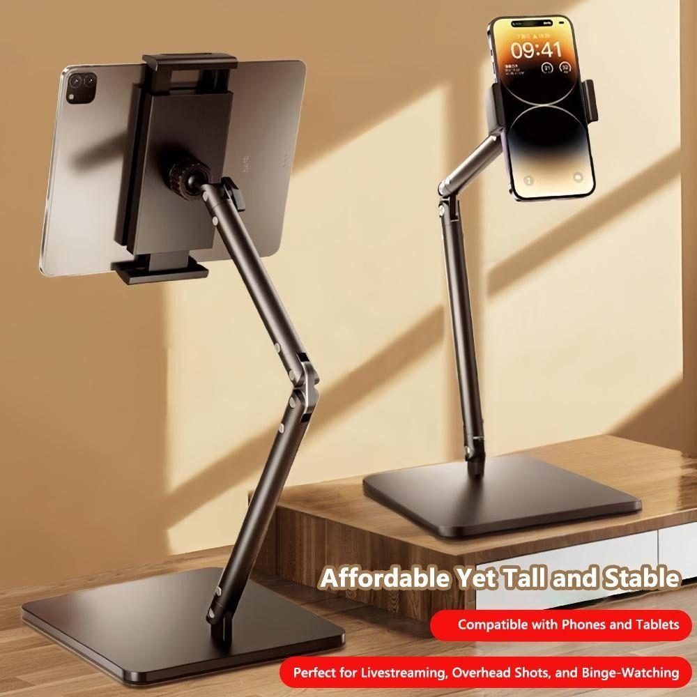 Adjustable Cellphone Holder 360° Rotation Lazy Viewing Stand for Desk & Video Recording