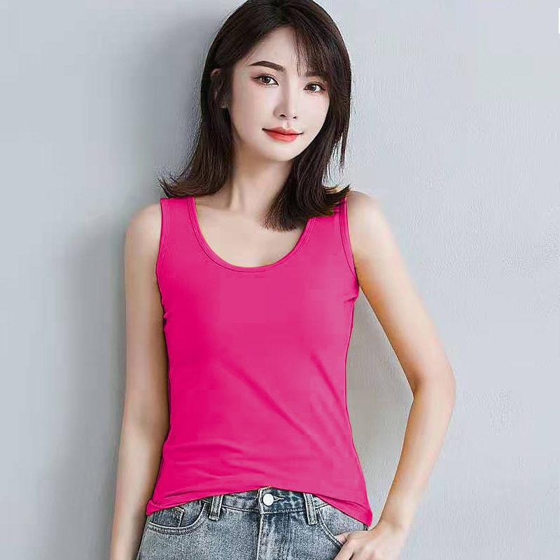 Women's Summer Suspender Vest Korean Version for Female Students To Wear Sleeveless and Slim Bottomed Shirt