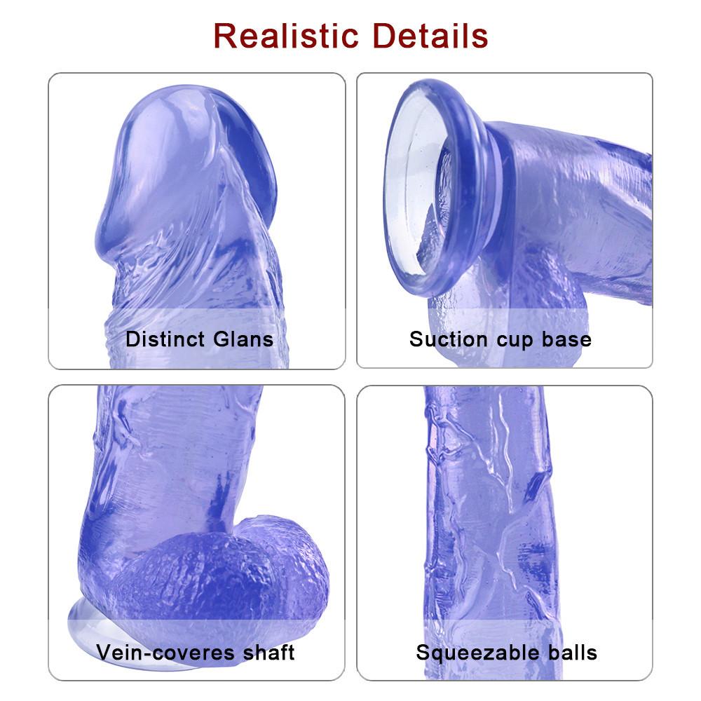 Blue Huge Realistic Dildo Penis with Suction Cup for Women Masturbation Anal Sex Toy for Adults Realistic Dildo Adult Shop