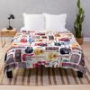Musical Instrument Pattern_01 Throw Blanket