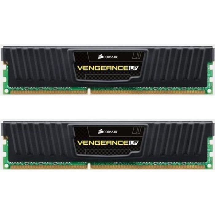 Mémoire RAM - CORSAIR - Vengeance LP DDR3 - 8GB 2x4GB DIMM - 1600 MHz - 1.50V - Noir (CMW32GX4M2D3600C)