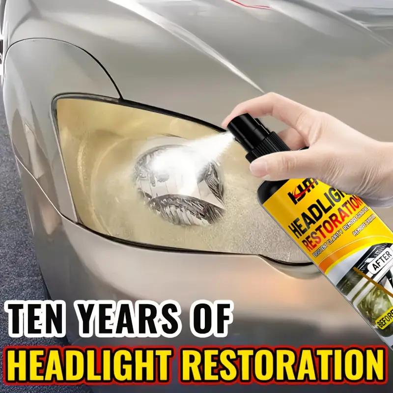 Headlight Restoration Kit-Advanced Restoration Solution,Clear and Bright Headlights,Prevent Yellowing and Oxidation,Long-Lasting