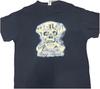 Gildan Tijuana Skull City Men's Black Graphic Cotton Crew Neck T-Shirt