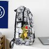 Graffiti Print Student Schoolbag Boys Large Capacity Backpack Girls Campus Backpack