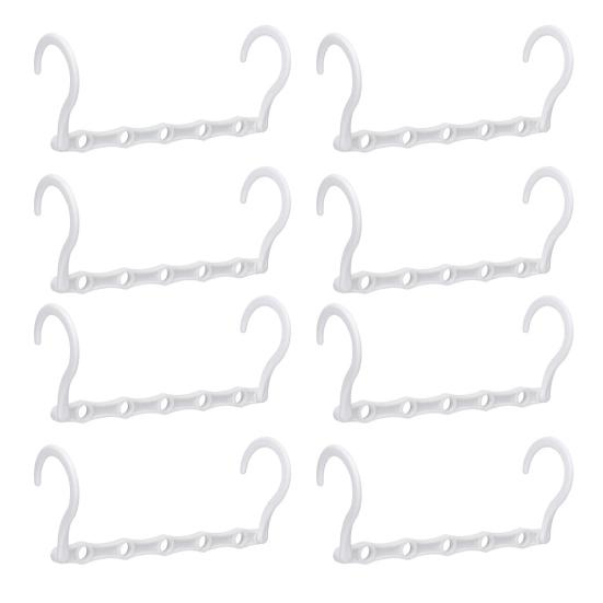 

8 шт. вешалок для одежды с поворотным крючком на 360 градусов, с высокой грузоподъемностью, складные вешалки, органайзеры для шкафа