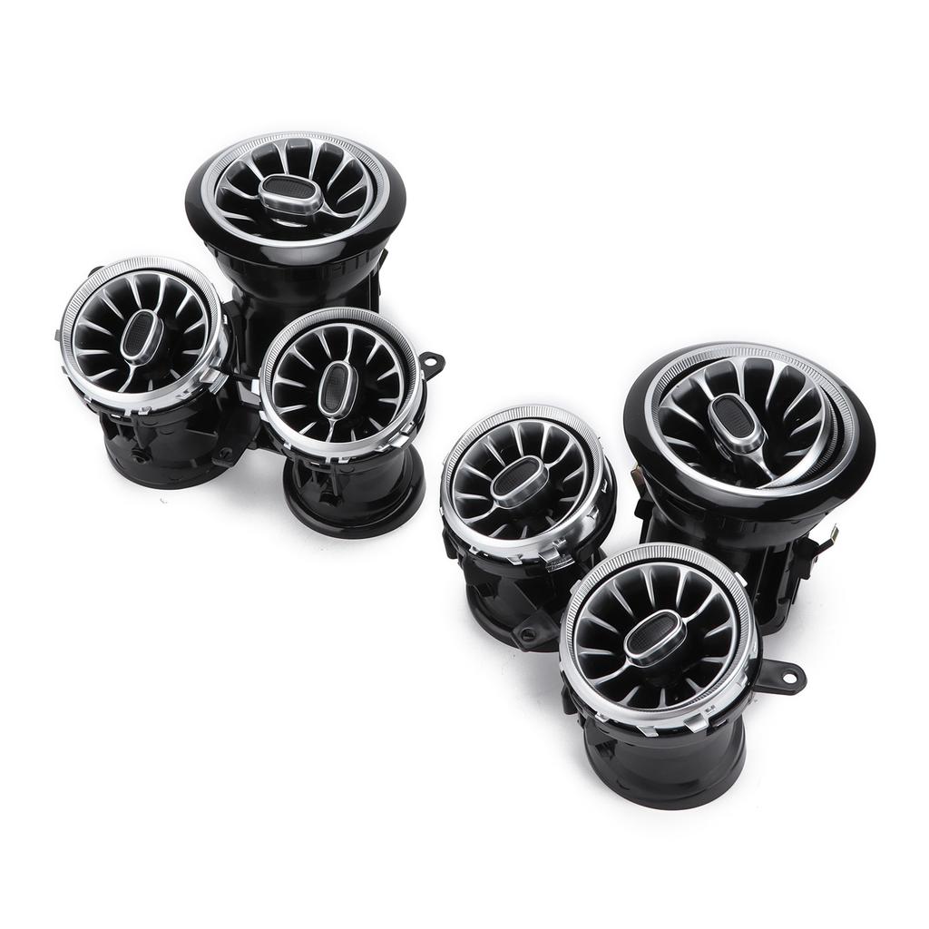 6 Stück 64 Farben LED Turbine Luftauslass Umgebungslicht Kit Ersatz für MercedesBenz E-Klasse W213