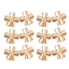 3/6Pieces Clover Waist Tighten Pin for Pants Jeans Metal Waist Cinching Button Clasp Waist Brooch Clip Waist Fitness Pin