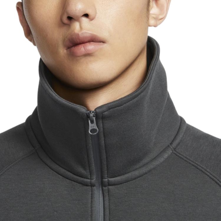 New Nike TECH Futura Sweatshirt Men's Coal Black/Coal Black FZ7569-060