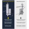 Motor actuator liniar electric Semnal de inducție magnetică externă Feedback Tija de împingere electrică Tija telescopică micro electrică