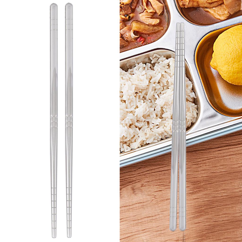 1 pár hůlek 304 hůlek z nerezové oceli Nádobí Příbory Kuchyňský doplněk 17,5 cm