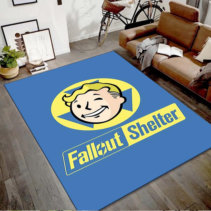 1pc NUKA-BOMBS Fallout1 Design Printed Area Rug Carpet for Bedroom Living Room Home Decor Rugs Mat Non Slip Mat Rug for Bedside