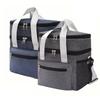 Double Layer Insulated Lunch Bag | Thermal Food Beverage Cooler for Picnic Outdoor | Large Capacity Bag Can Bear Weight Of 15kg