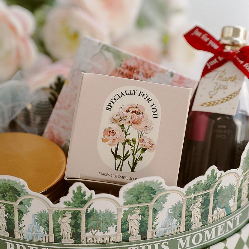 Mother's Day Carnation Scented Flower Candle Set