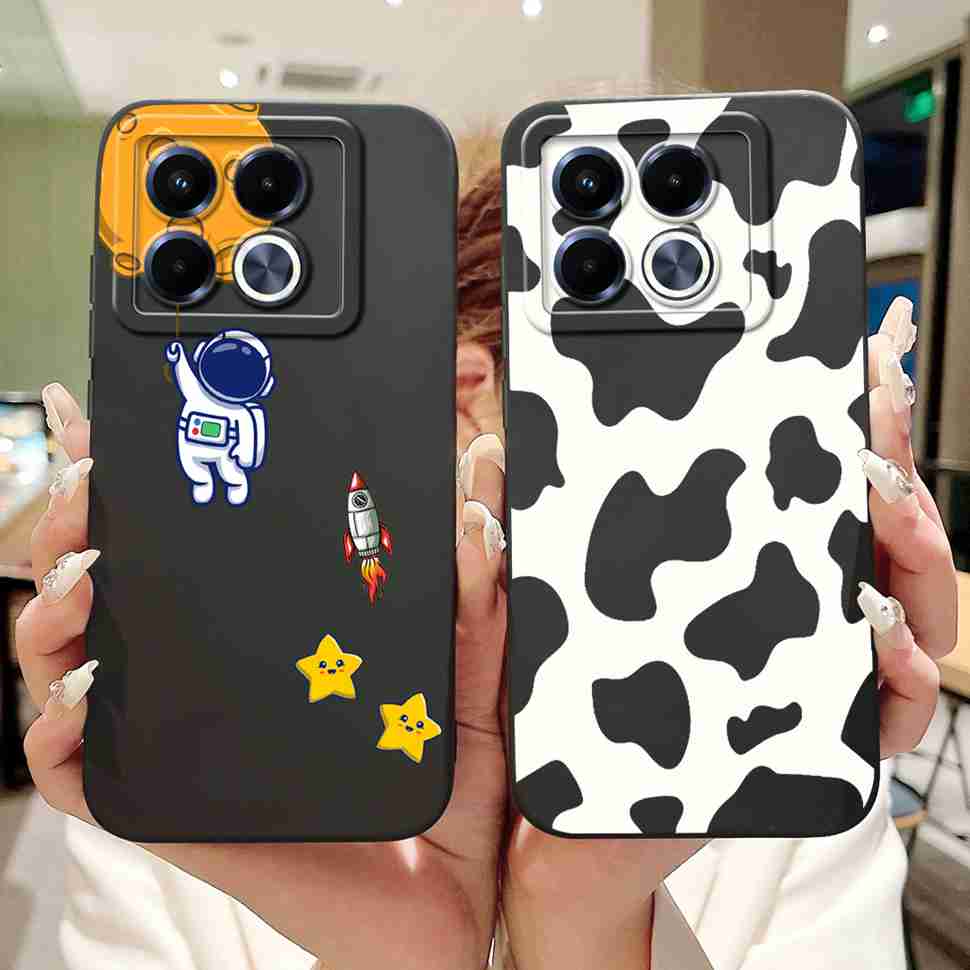 For Infinix Note 40 40X 5G Casing Lucky Girl Soft Silicone Case For Infinix Note 40 X  Note40 40X Pro 40Pro 5G Back Covers