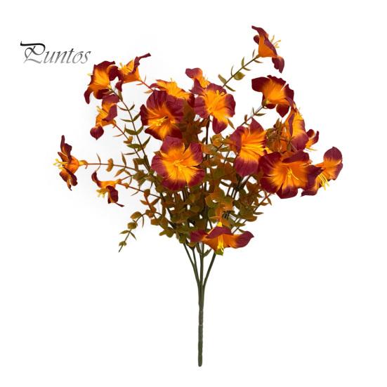 Künstliche Blumen zur Dekoration, Künstlicher Prunkwinde Blumenstrauß, Realistisches Plastik Blumenarrangement Sträuße Innendekoration Home Office Dekor,