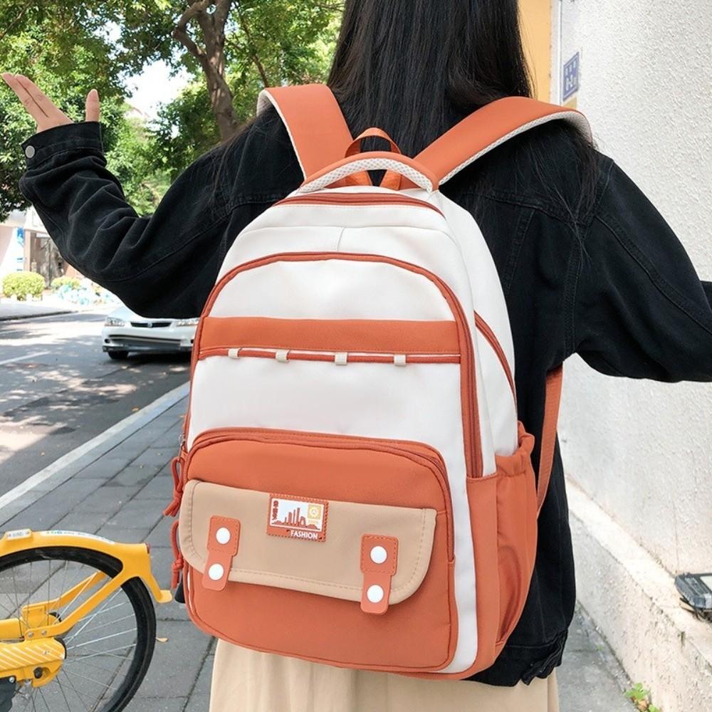 New Korean Style Travel Backpack Large Capacity Waterproof Student School Bag Multi-pockets Laptop Backpack Daily Use