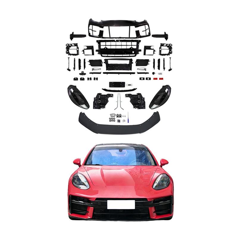 Panamera 970 to 976 Bumper Upgrade Kit: Replica Headlights & Taillights